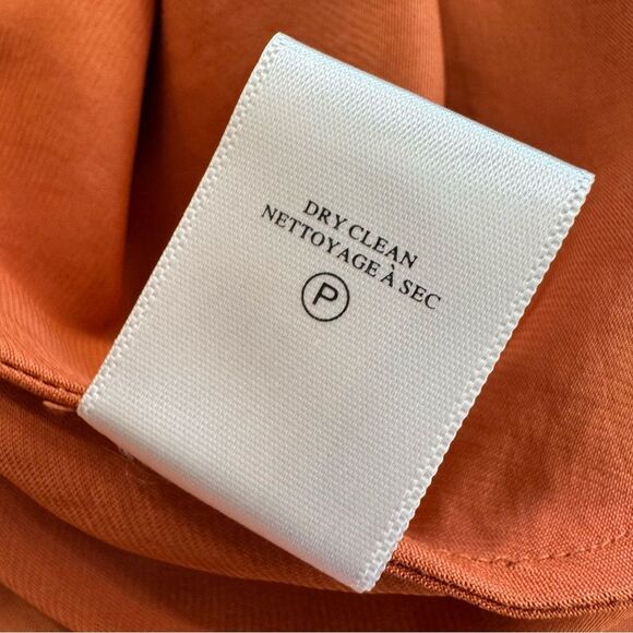 A.L.C. Talia Crochet Satin Midi Dress‎ Size 4 Terracotta Sleeveless $695 - Picture 11 of 13